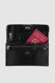 Portadocumentos con broche Crocco Negro