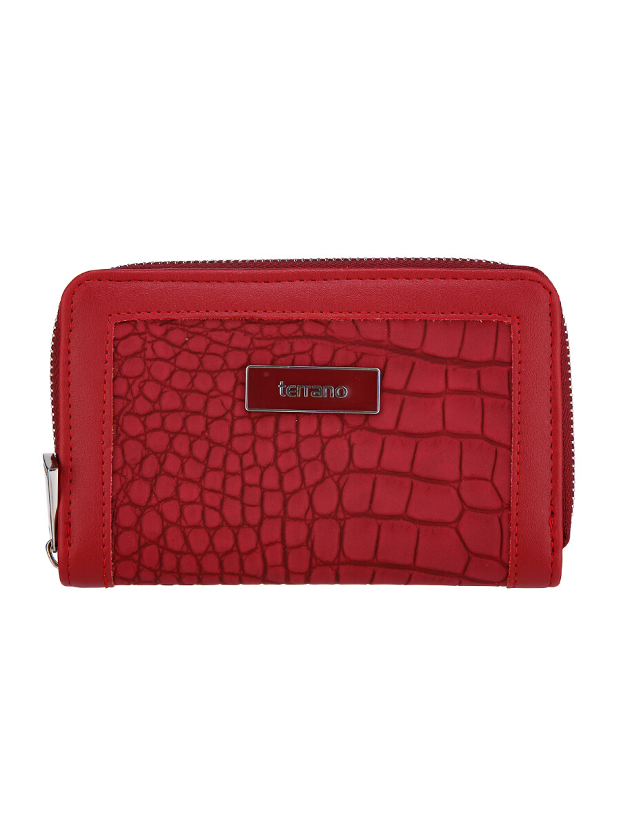 Monedero Malta - Croco Rojo 