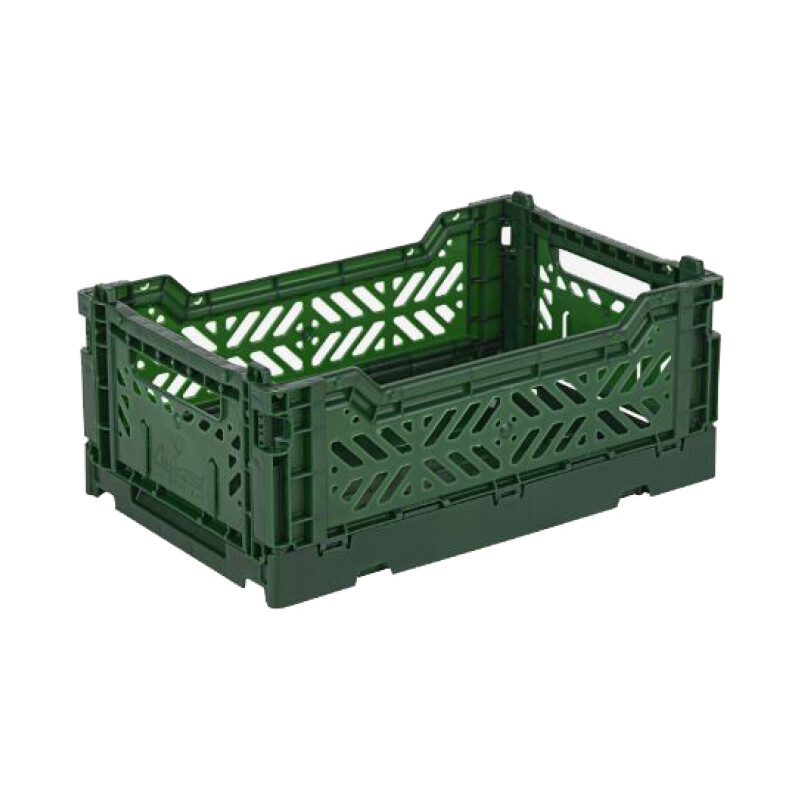 Caja organizadora plegable y apilable Chica Dark Green