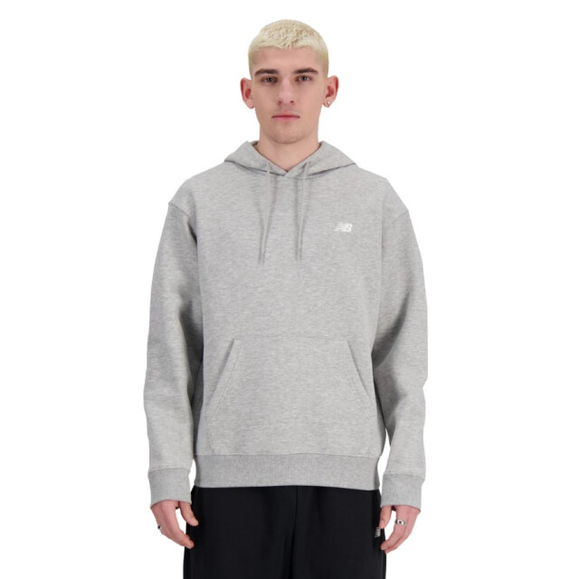 Canguro de Hombre New Balance Small Logo French Terry Hoodie Gris