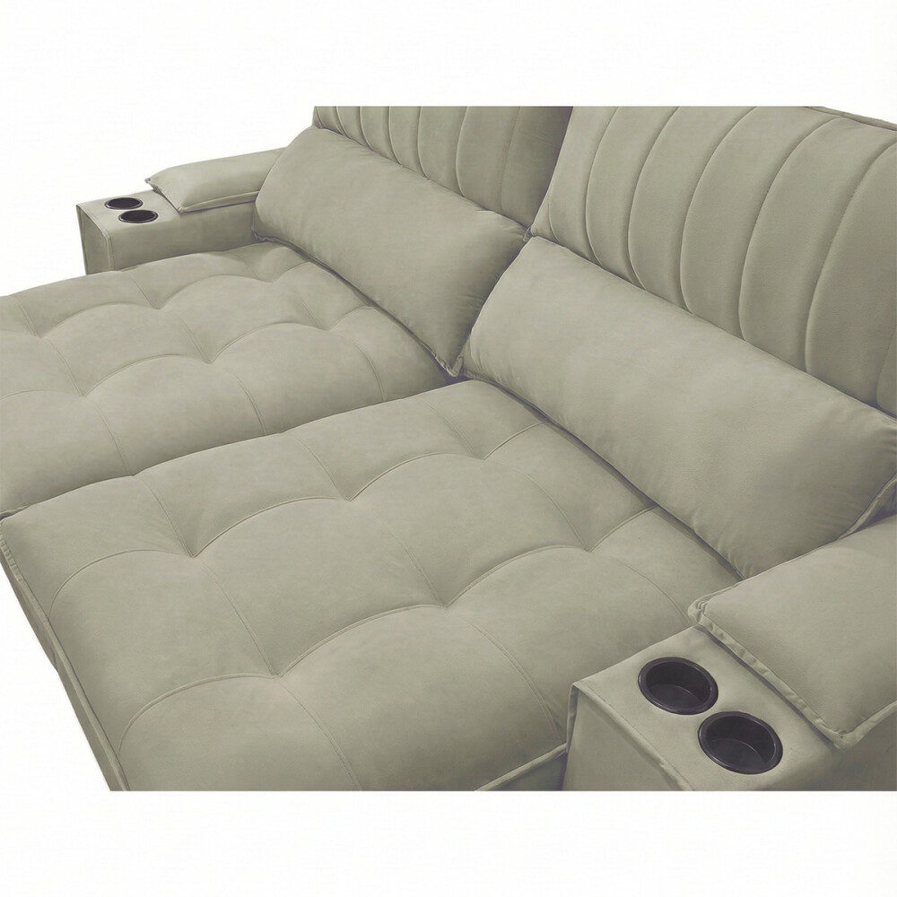 Sillón 3 cuerpos Retráctil Reclinable - Bariloche Verde