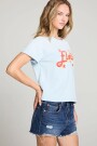 CAMISETA ELVIS Celeste