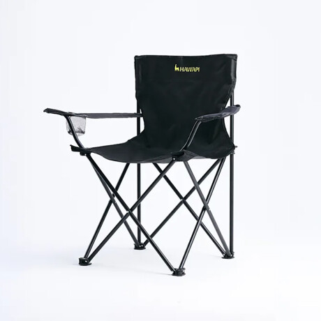 Silla Camping Hawapi Kaypi con Posa Vaso Negro Ub NEGRO
