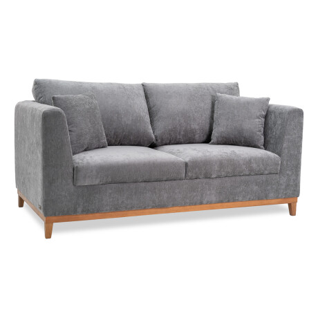 Sofá Belfast - Tela Microfibra - 2 cuerpos 2222 (Grafito)