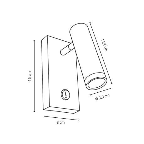 NANO ARTEFACTO DE PARED MADISON ORIENTABLE Lámpara De Pared Nano Madison Orientable Blanco
