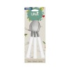 UNA Set 3 Cucharas M.Plastico Blanco 83320/6 UNA Set 3 Cucharas M.Plastico Blanco 83320/6
