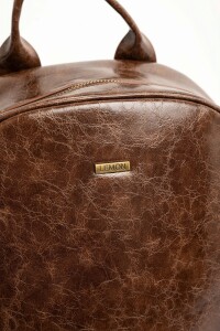 Mochila Cuero Vegano Chocolate