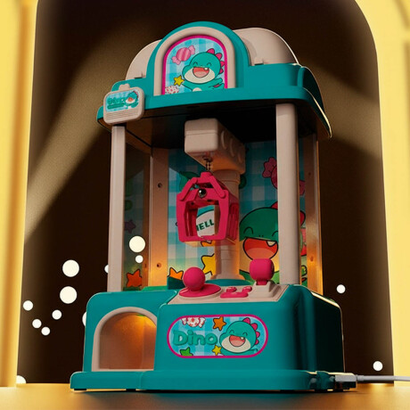 Máquina Infantil Grúa Juguetes De Peluches C/ Luz Celeste
