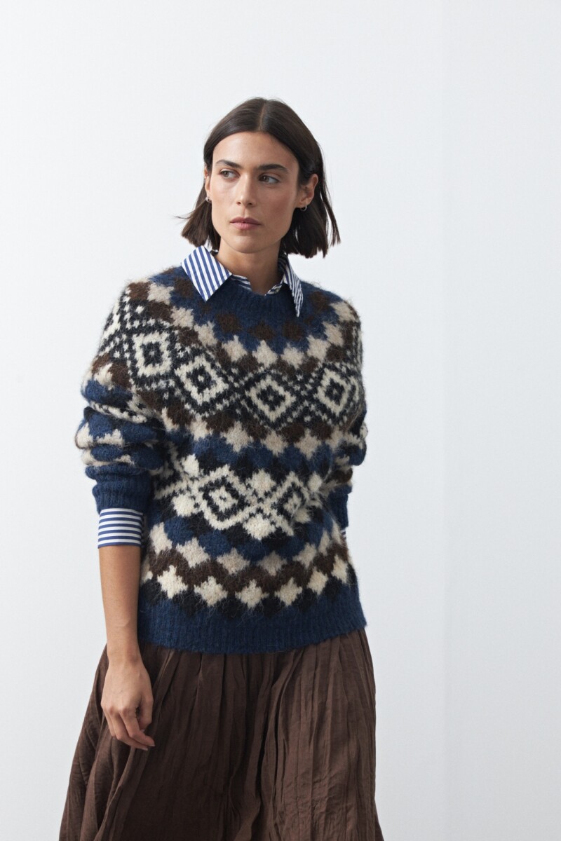 SWEATER SIRO Azul Oscuro