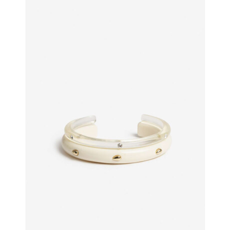 Set de Pulseras Acrílico Dorado