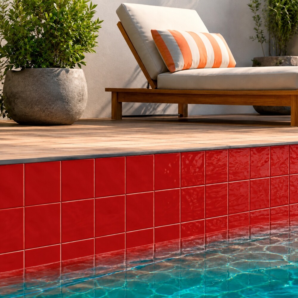 CERÁMICA WAVE VERMELHO 20x20 CM Cerámica Wave Vermelho 20x20 Cm