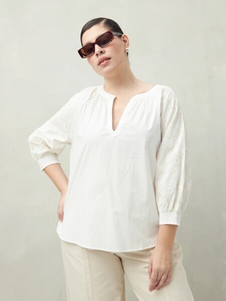 BLUZA D.CASSIN SLINKY BLANCO