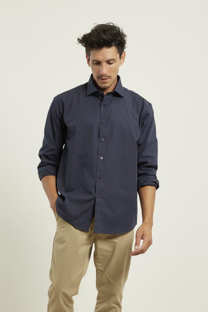 CAMISA VESTIR HARRINGTON LABEL - Azul Oscuro 