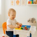 Mesa De Juego Para Bebe De Legos Con Encastre Y Sillita Mesa De Juego Para Bebe De Legos Con Encastre Y Sillita