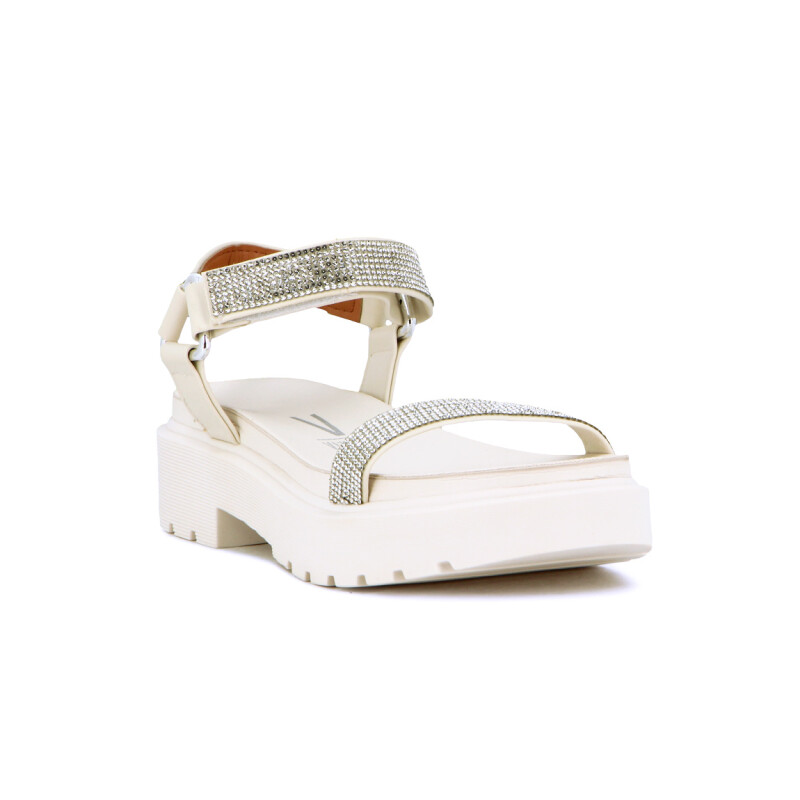 Vizzano Sandalia Dama 1 Tira Con Pulsera Suela Corrida Blanco