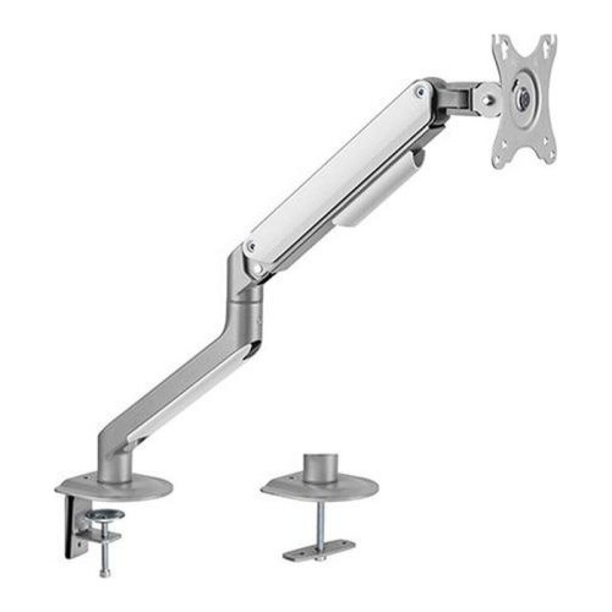 Soporte brazo ajustable con agarre de escritorio Brateck LDT63-C012 de 17" a 32" - Gris Claro 