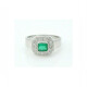 Anillo Esmeralda Y Brillantes Hecho A Mano Anillo Esmeralda Y Brillantes Hecho A Mano