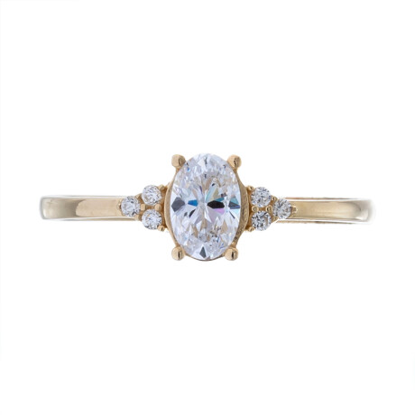Anillo de oro 9 ktes y circonias Anillo de oro 9 ktes y circonias