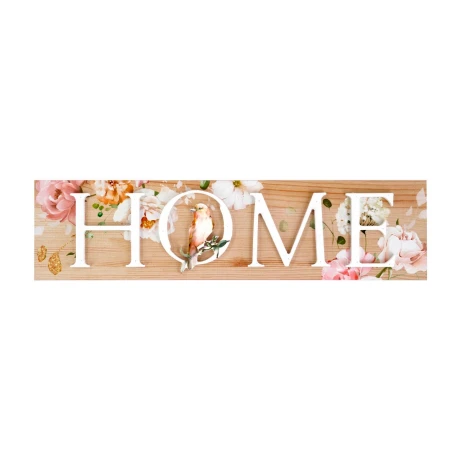 Cartel de madera Home Cartel de madera Home