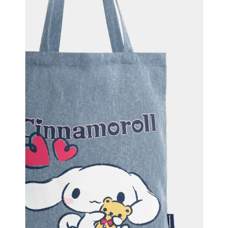 Tote Bag Denim ''cinnamoroll'' Combinacion Multicolor