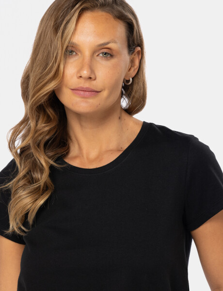 REMERA BÁSICA DE ALGODÓN Negro