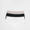 Pack de 3 Culottes Edna Blanco Negro Y Tostado