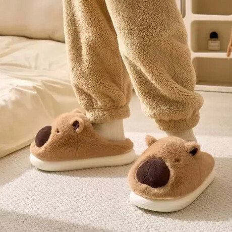 Pantuflas Carpincho Marrón