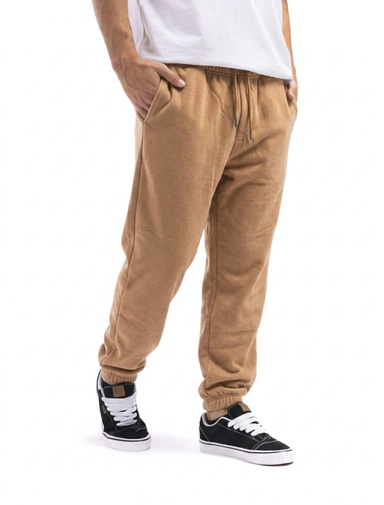Pantalón Jogging con Puño Forum Tostado