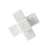 DECO PIEDRA BLANCA 10X10CM Unica