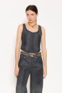 TOP LINA COATED Azul