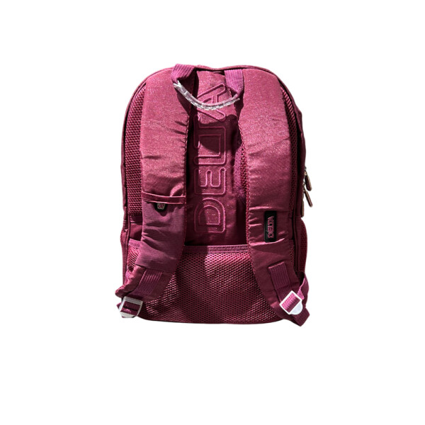Mochila escolar espalda 17" con útiles Fucsia