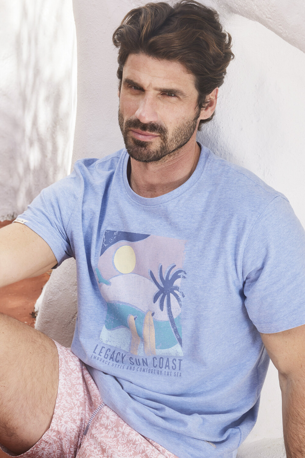 REMERA ESTAMPADA Azul
