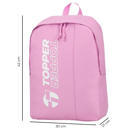 Mochila Topper Street Escolar 45cm Urbana 15.5 L Rosa