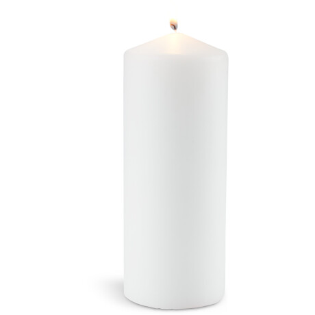 Vela pilar TORALF Ø8xA20 cm blanco Blanco
