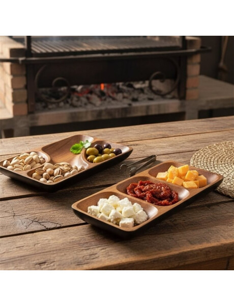 COPETINERO 3DIV EXT.COL.NEGRO 20X9X2.5CM MAD ACACIA COPETINERO 3DIV EXT.COL.NEGRO 20X9X2.5CM MAD ACACIA