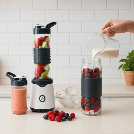 Kit Cocina AirFryer 3 Litros con Waflera-Sandwichera y Licuadora Mix&Go Kit Cocina AirFryer 3 Litros con Waflera-Sandwichera y Licuadora Mix&Go