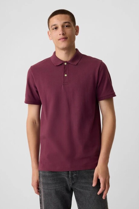 Remera Polo Pique Hombre Tuscan Red
