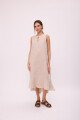 VESTIDO POLK LONG Beige