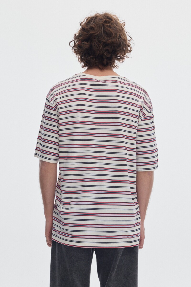 T-shirt Koi Stripes Red