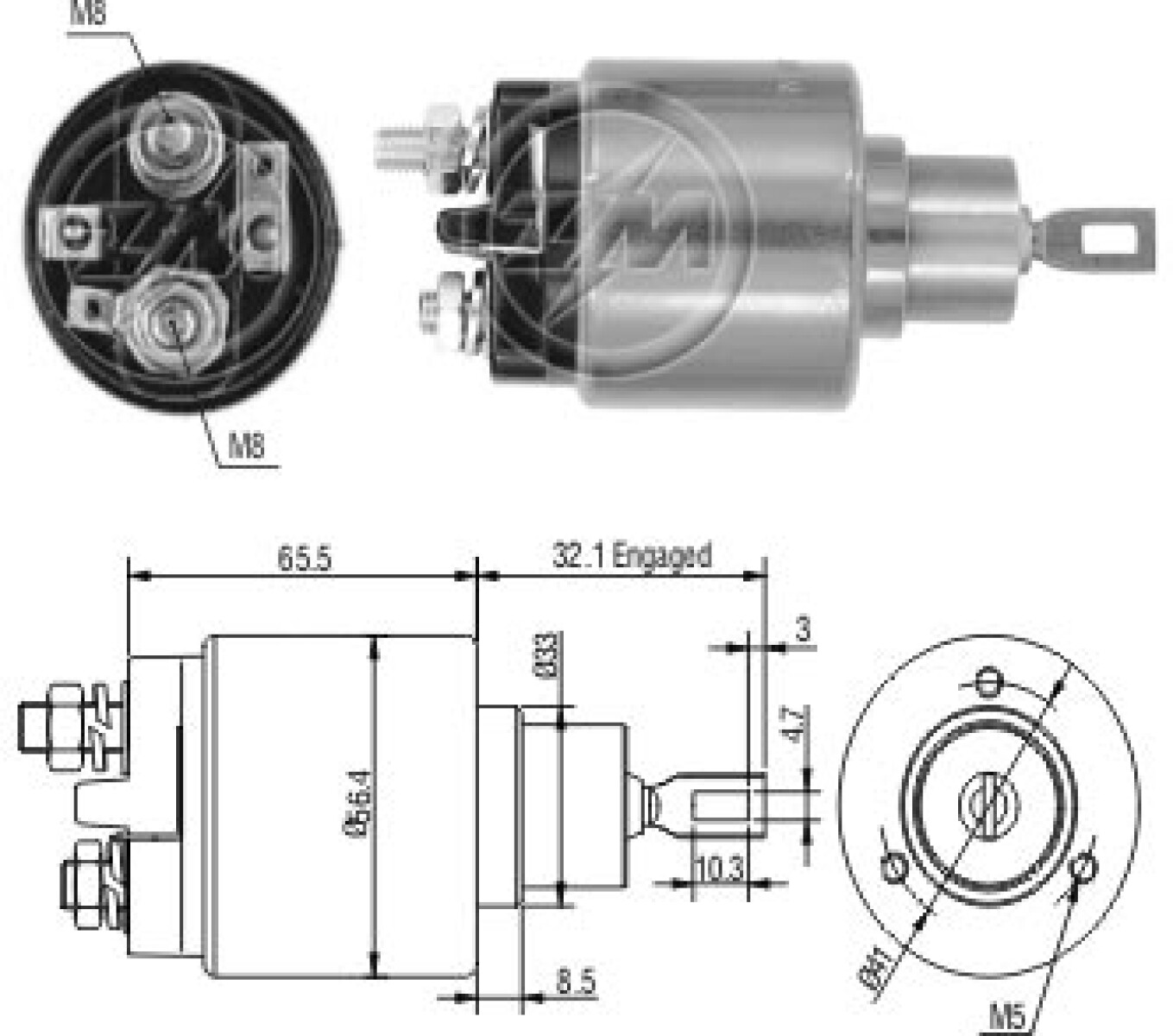 AUTOMATICO DE ARRANQUE FIAT OGGI PREMIO UNO BOSCH=IM.70573=IK.734 ZM 