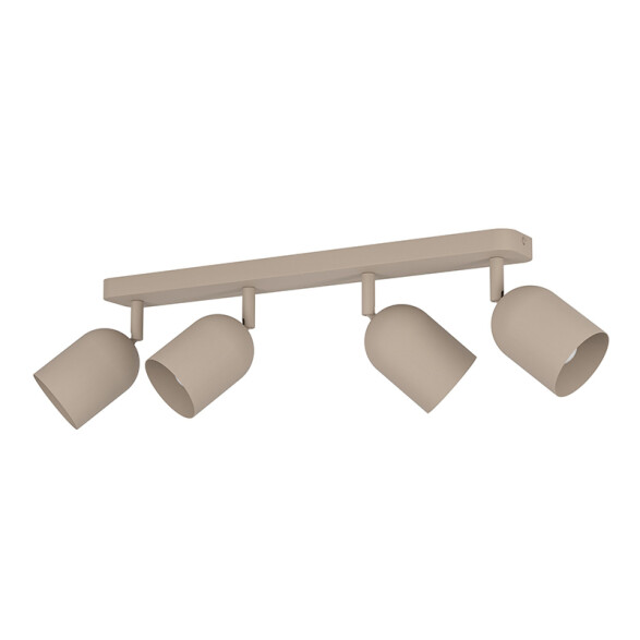 Aplique de pared orientable acero beige 4xE14 EG6174