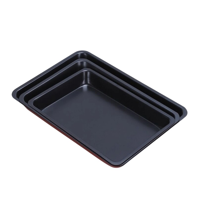 Set x3 asaderas rectangulares GRIS