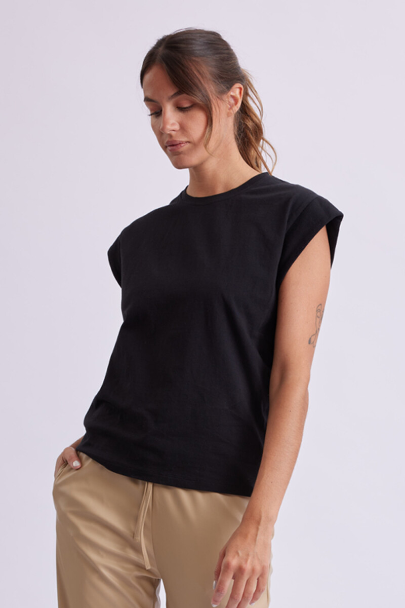 Remera Manga Sisa Negro