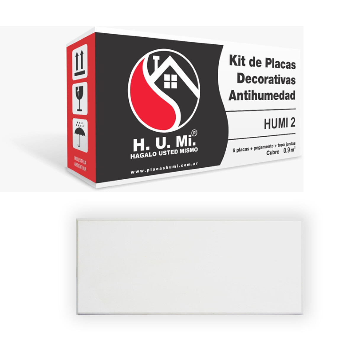 PLACA ANTIHUMEDAD KIT 0.90MT2 (6 UNID 25X60) HUMI2 - N/a 