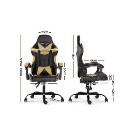 Silla Gamer Rom Lumax Negro/dorado Silla Gamer Rom Lumax Negro/dorado