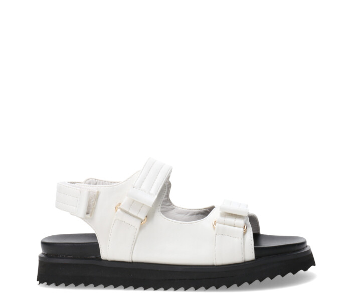 Sandalias de Niña MINI Miss Carol KATALLA con velcro Blanco