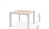 Mesa de Jardín - 90x90 cm - Urbanite Beige
