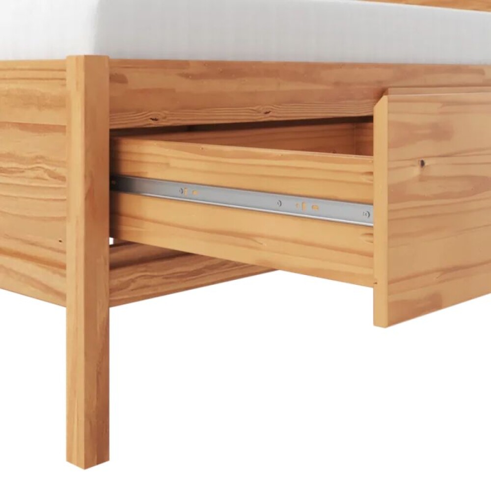Cama 2 plazas - Madera Maciza - Square Cama 2 plazas - Madera Maciza - Square