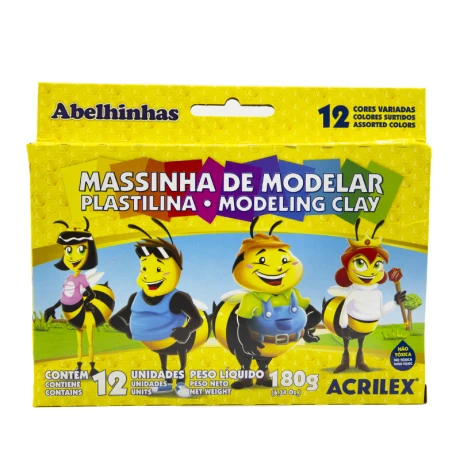 Masa de moldear ACRILEX x12 Unidades 180grs Masa de moldear ACRILEX x12 Unidades 180grs