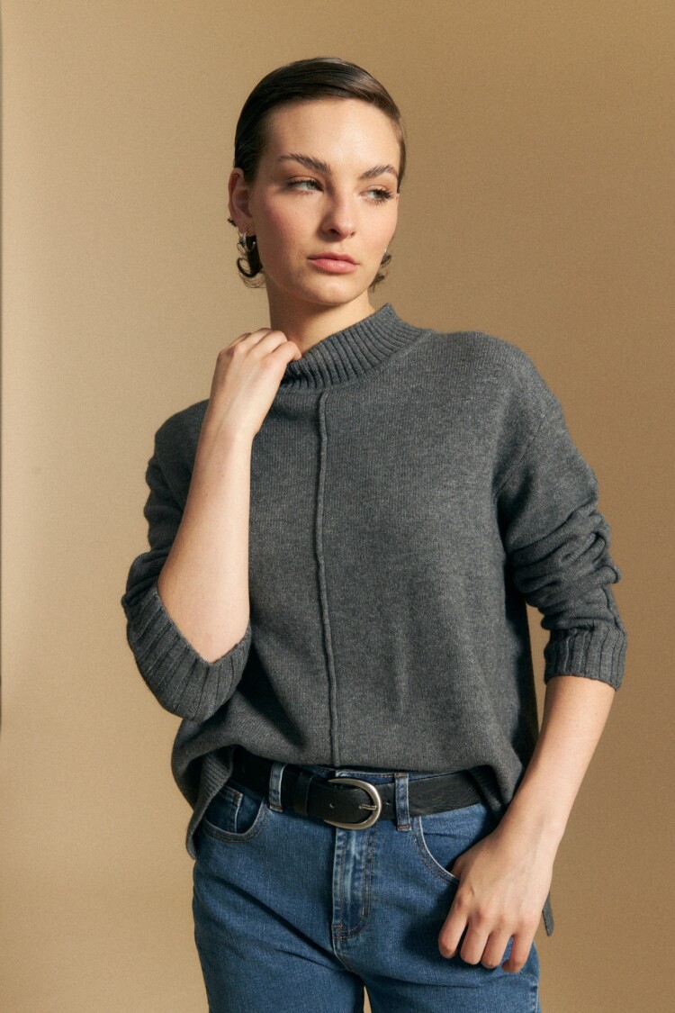 POLERA ALDAMA Gris Oscuro